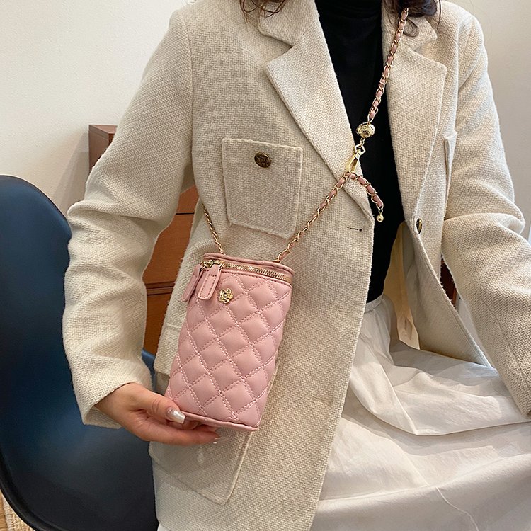 PU Embroidered Single Shoulder Bag with Zipper - Image 4