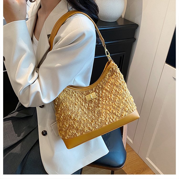 Fresh Style Woven Single-Shoulder Crossbody Handbag - Image 3