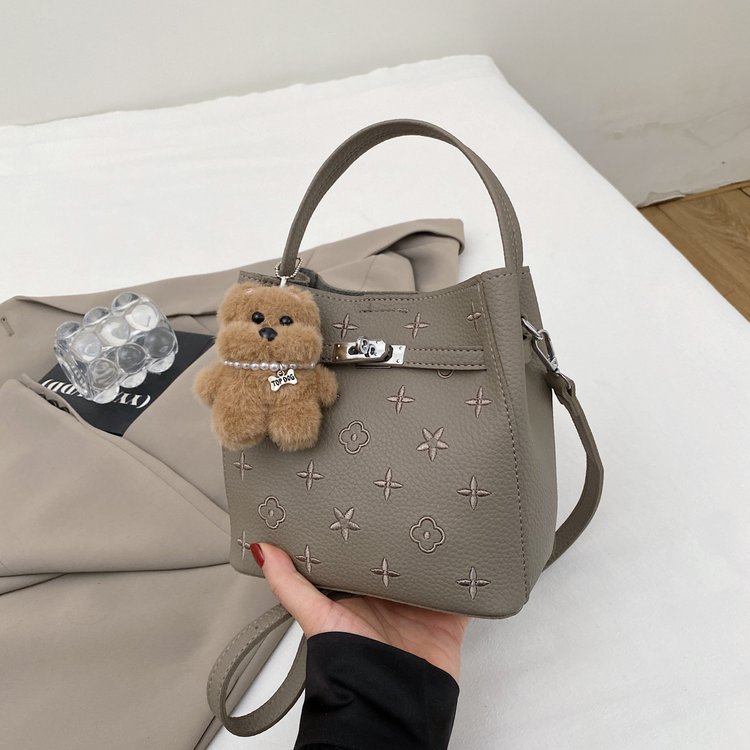 Women's One-Shoulder Handbag with Lock Closure - Winter 2025 - Image 2