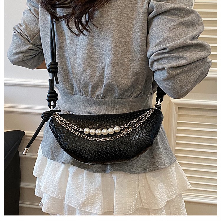 Fresh Woven PU Shoulder Crossbody Handbag for Women 2026 Summer - Image 3