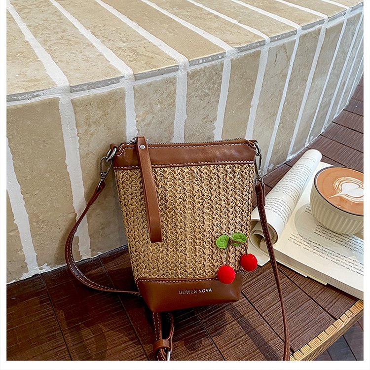 Woven PU Shoulder Crossbody Tote Bag Summer 2026 - Image 2