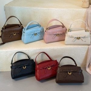 Women's Handbag Crossbody Bag with Lock Closure Summer 2026 One Size - White,Black,Red,Blue,Pink,Coffee,Brown - One Size